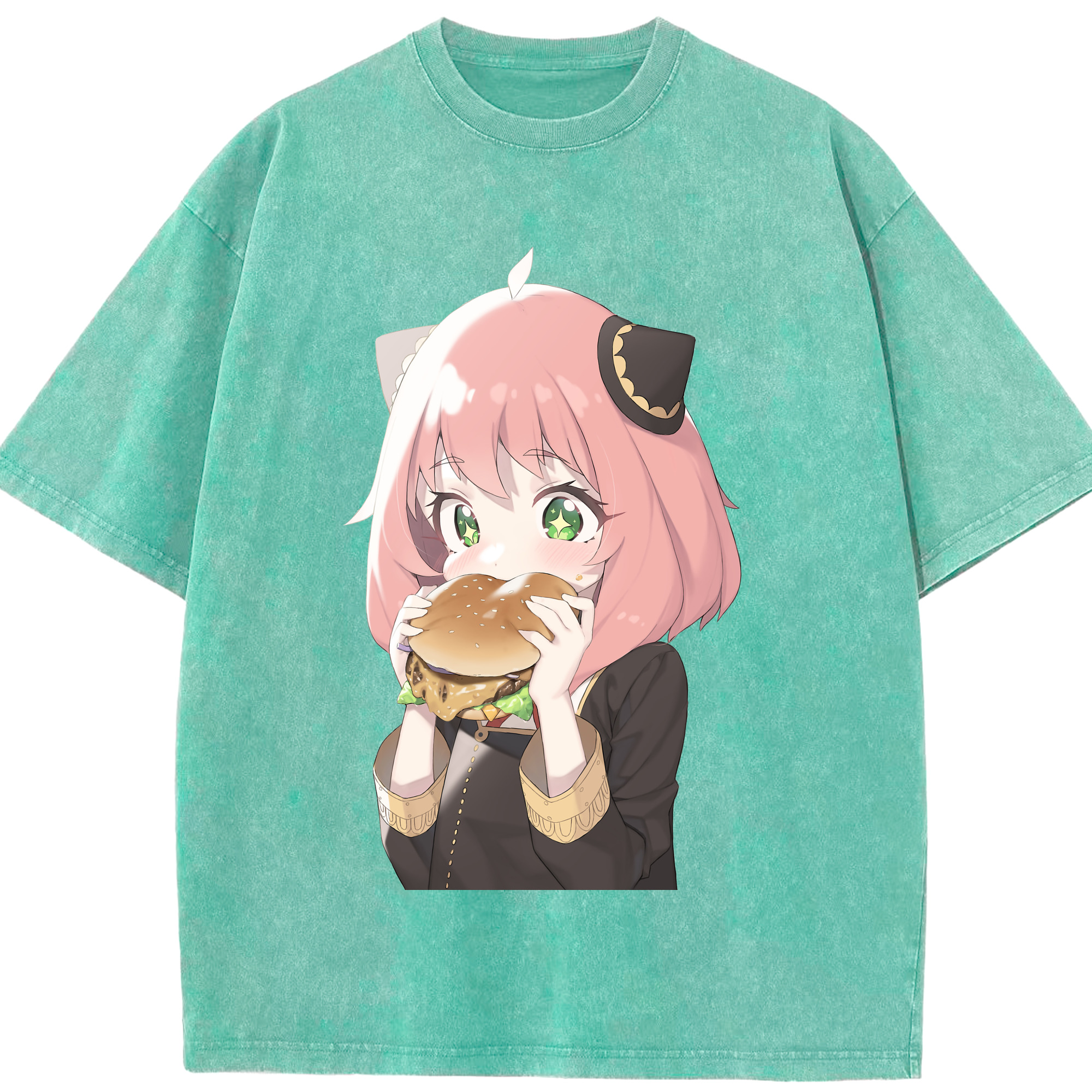 （画像用） SPY×FAMILY间谍家家酒 綿100% ヴィンテージ風 半袖Tシャツ（フロントプリント）